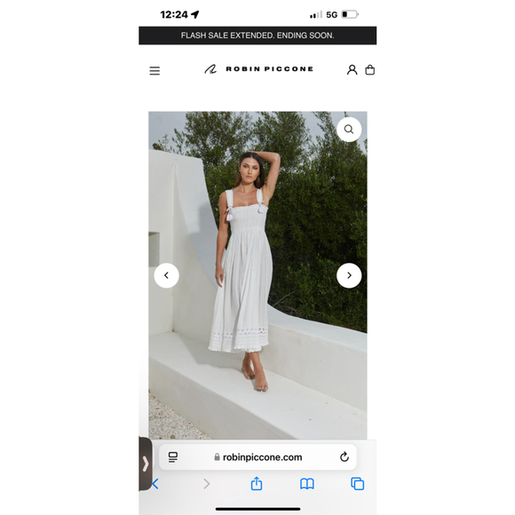 Robin Piccone Dresses & Skirts - Women's Robin Piccone Jo Smocked Long Dress Size S Off White